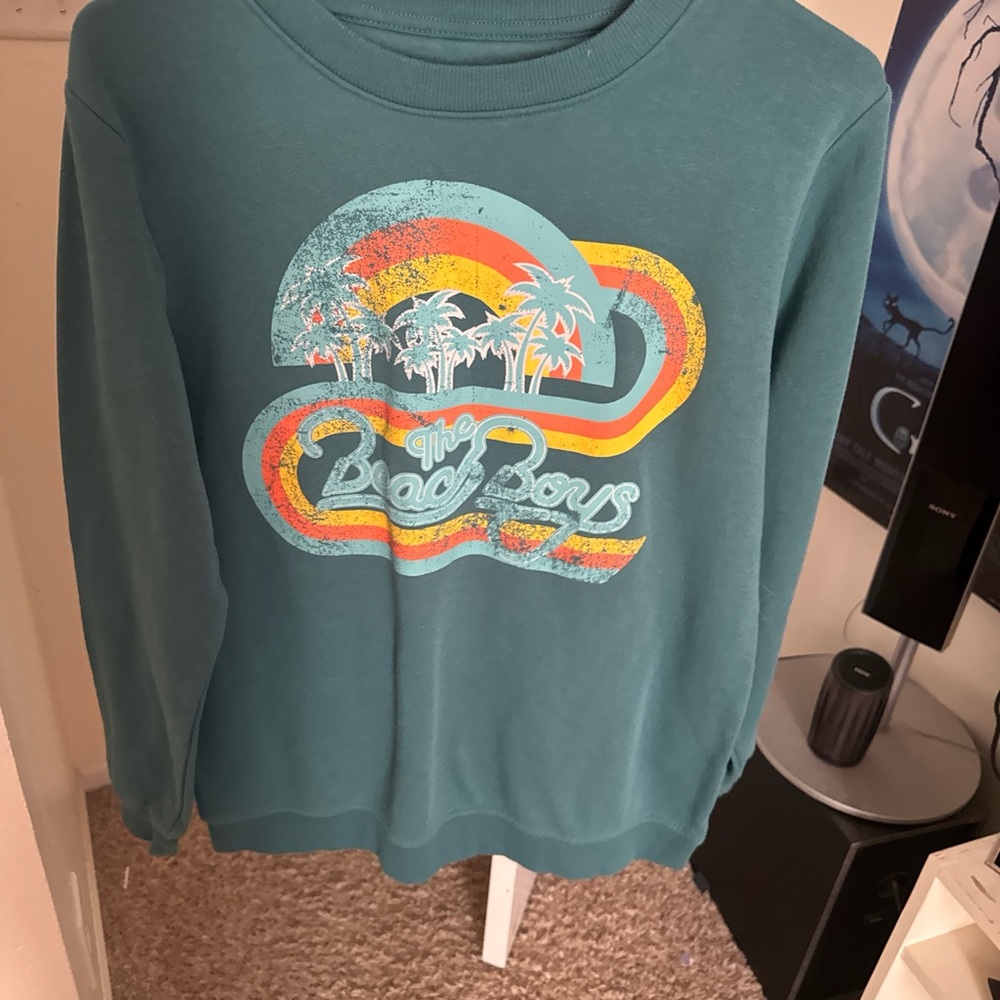 Teal Graphic Sweatshirt